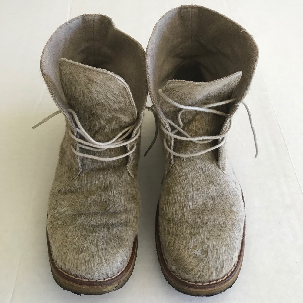 HENRY BEGUELIN Italian Pony Hair Ankle Boots* SZ 8